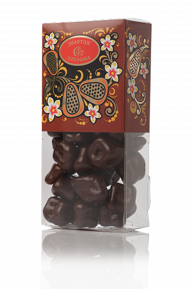 Papaya covered with "Golden Khokhloma" chocolate, 90gr