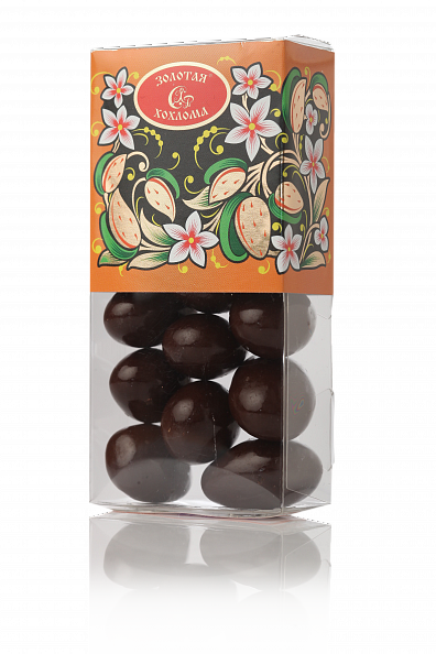 Almond in "Golden Khokhloma" chocolate, 90g